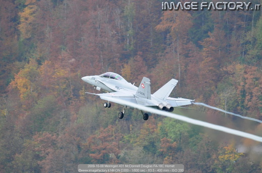 2009-10-08 Meiringen 431 McDonnell Douglas FA-18C Hornet